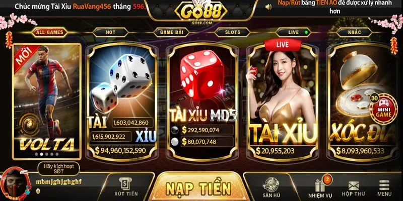 Tài xỉu Go88